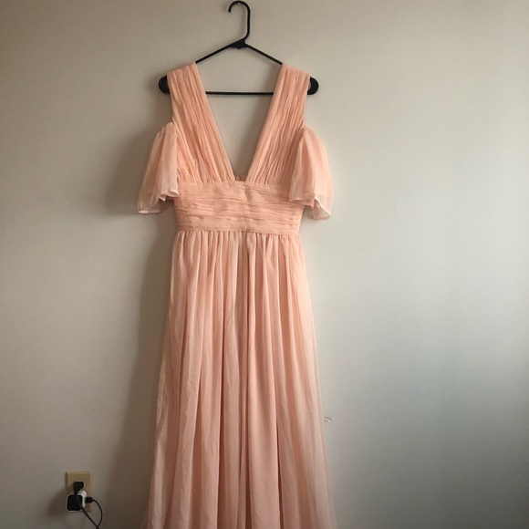 French Connection Pink Opal Maxi Prom Dress - Picture 3 of 8